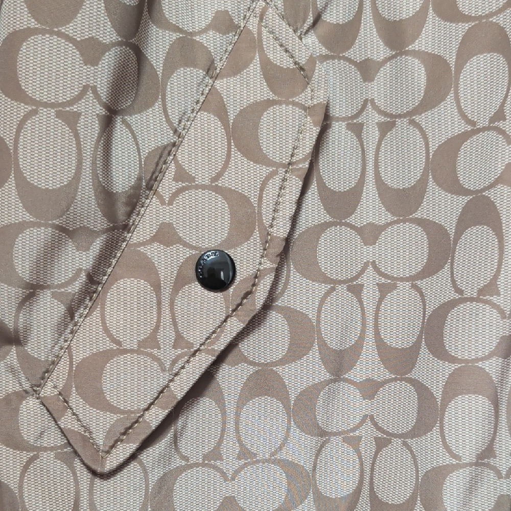 Coach Brown Patterned Windbreaker Jacket - image 7